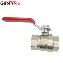 GutenTop Hot Sales Brass Plating Nickel Water Ball Valve dn20 with Thread Connector